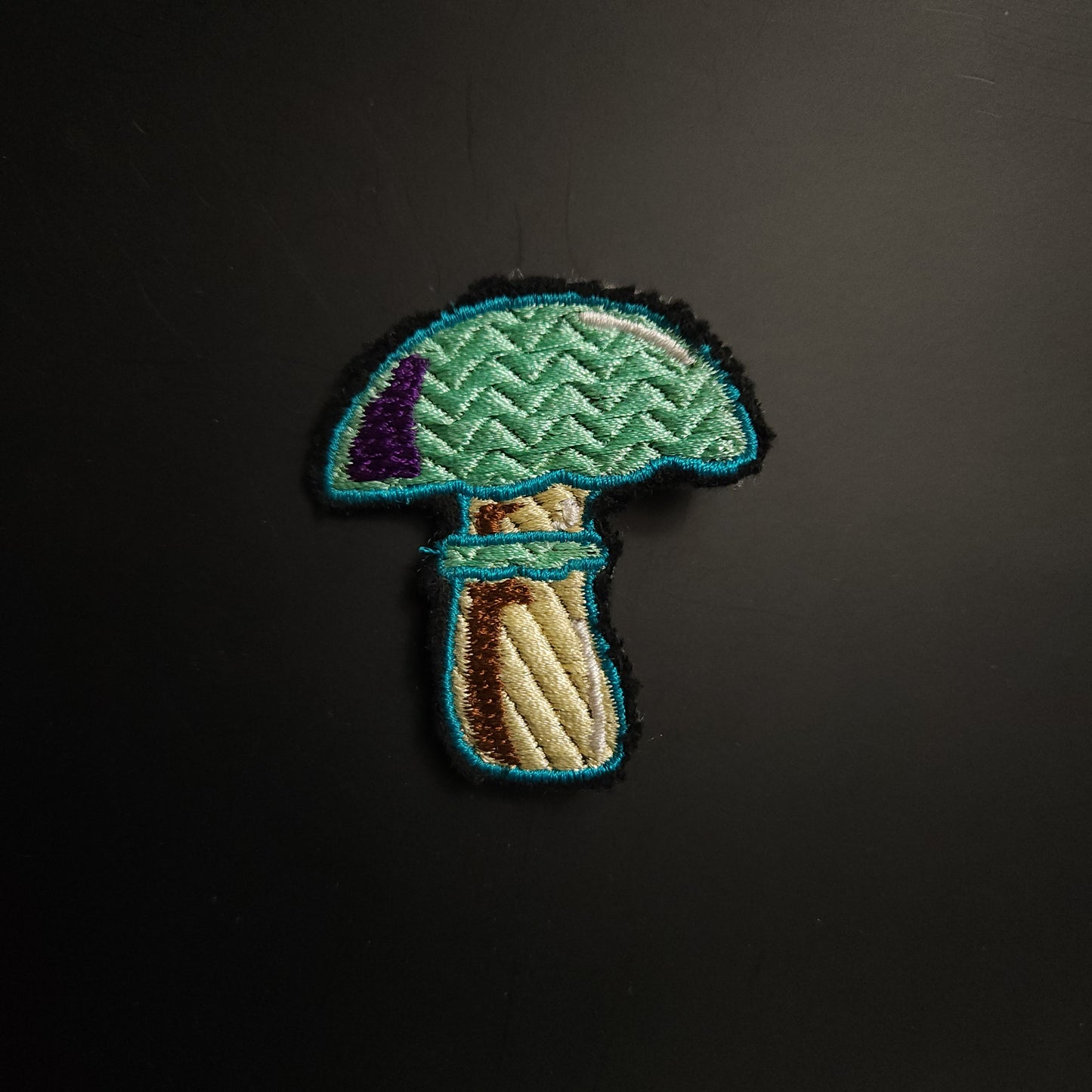 Mushroom Embroidered Sew-On Patch