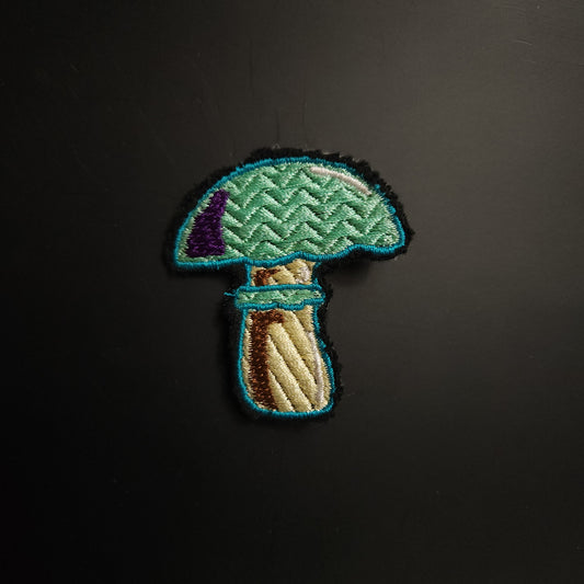 Mushroom Embroidered Sew-On Patch