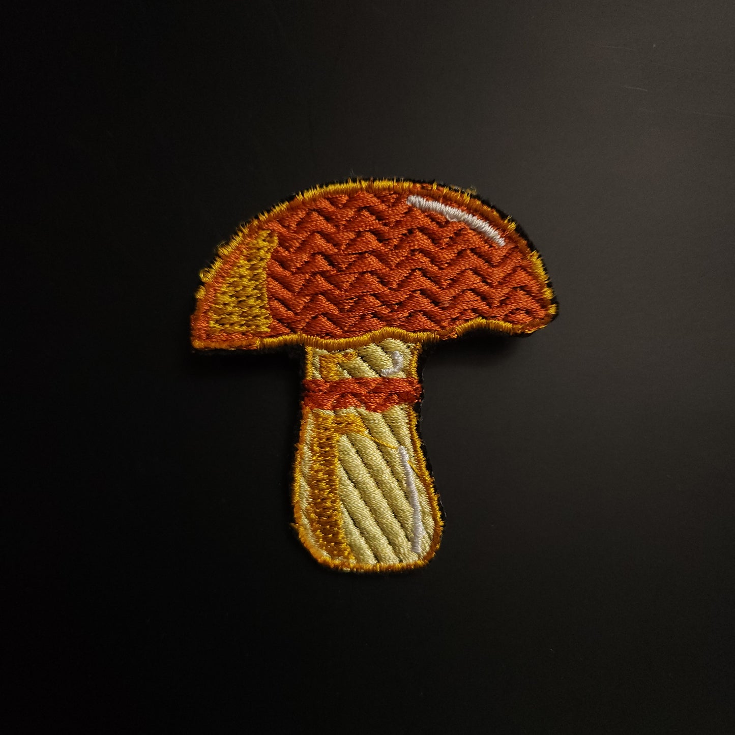 Mushroom Embroidered Sew-On Patch