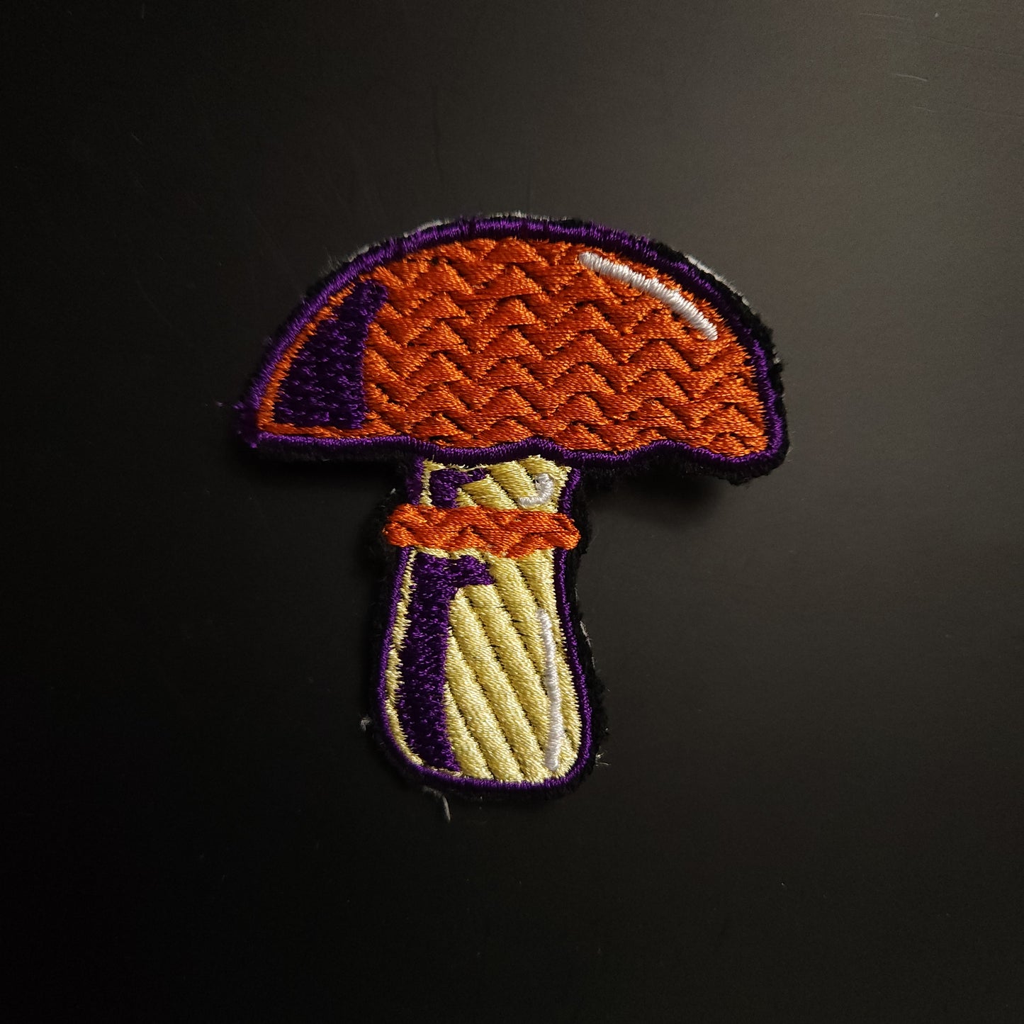 Mushroom Embroidered Sew-On Patch