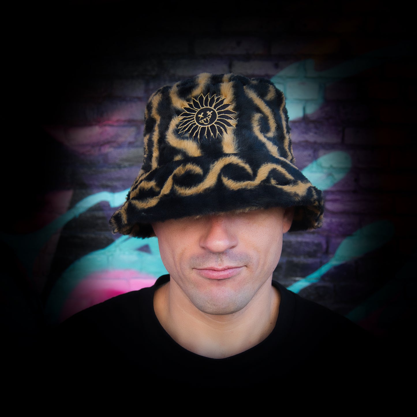 shwiLLy Sunflower Fluffy Bucket Hat
