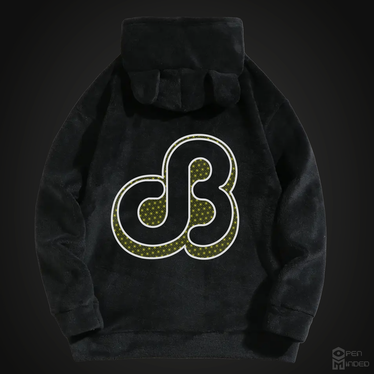 DB Wafflehouse Embroidered Furry Hoodie With Ears