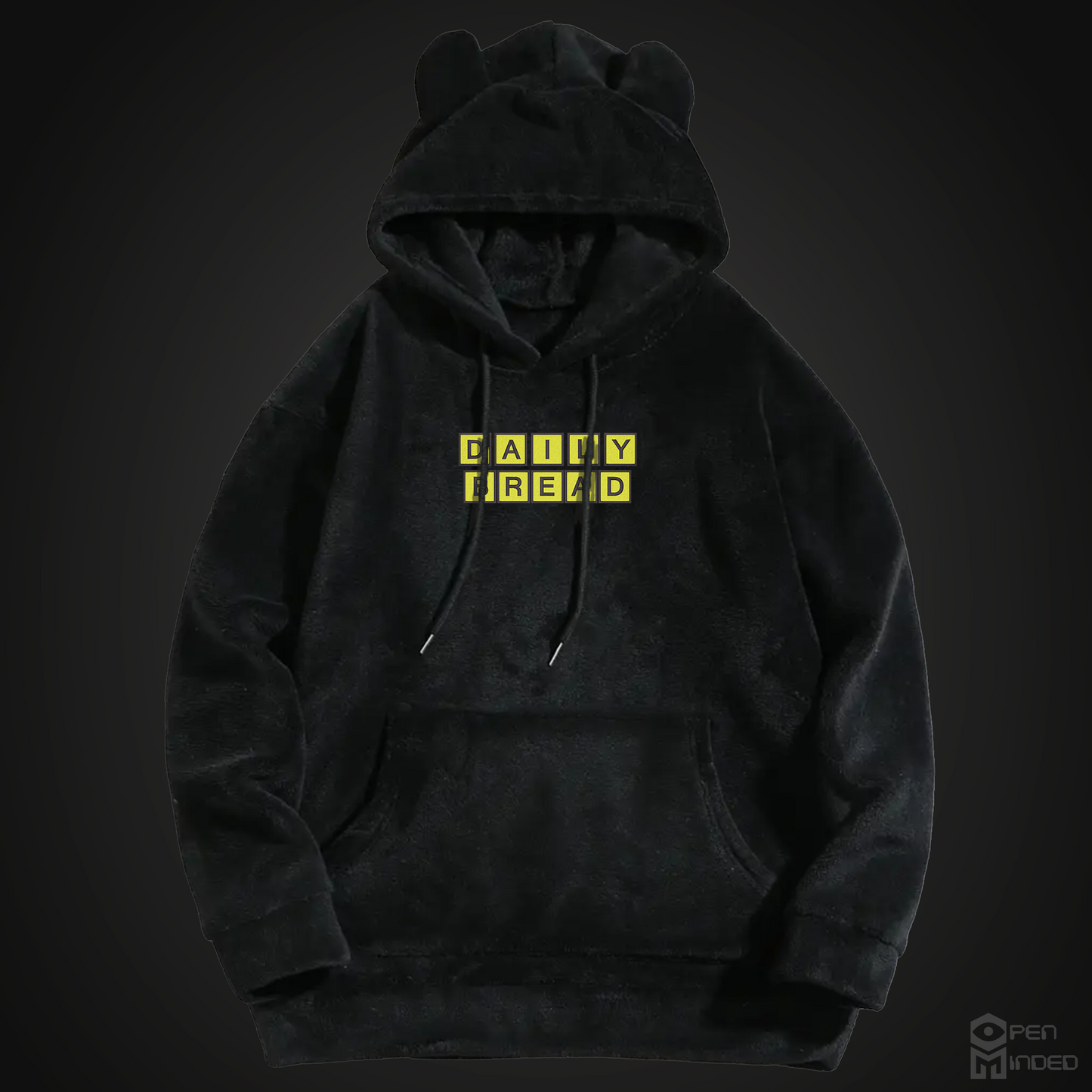 DB Wafflehouse Embroidered Furry Hoodie With Ears