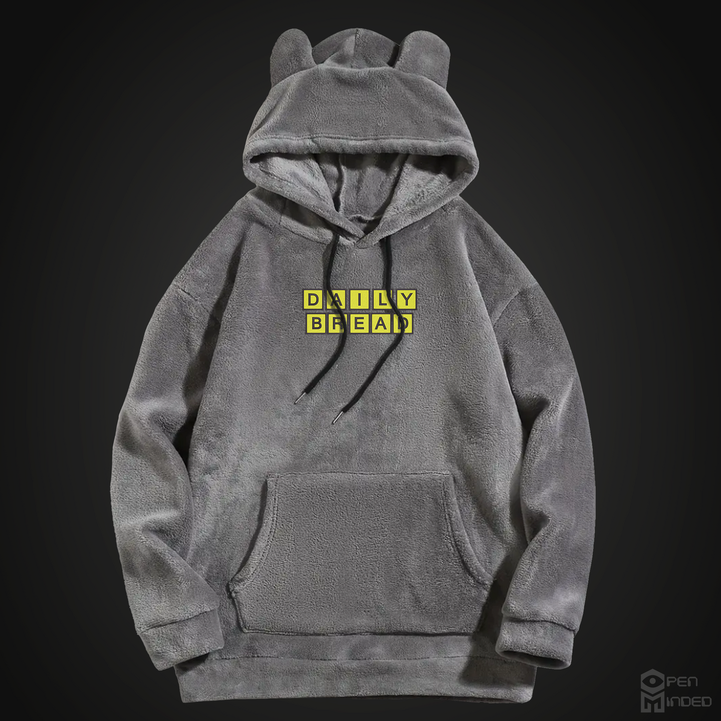 DB Wafflehouse Embroidered Furry Hoodie With Ears
