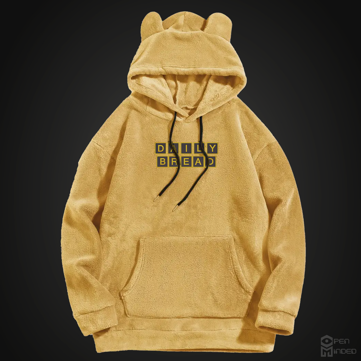 DB Wafflehouse Embroidered Furry Hoodie With Ears