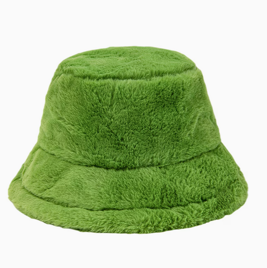 Blank Fluffy Bucket- Solid Fluffy Bucket Hat