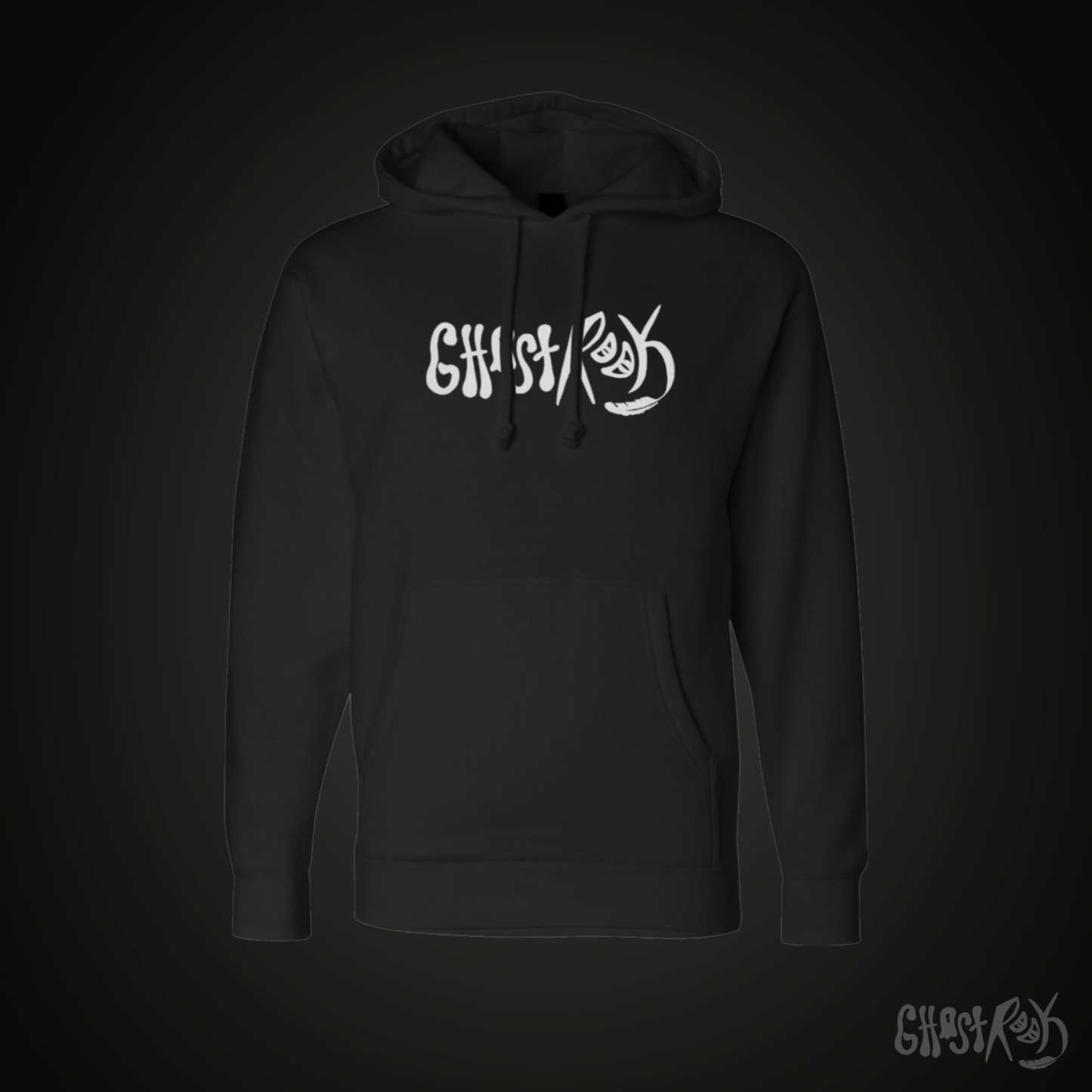 Ghost Rook Embroidered Hoodie - Geometric Pattern
