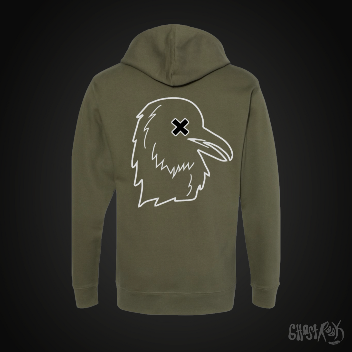 Ghost Rook Embroidered Hoodie - Essential Rook