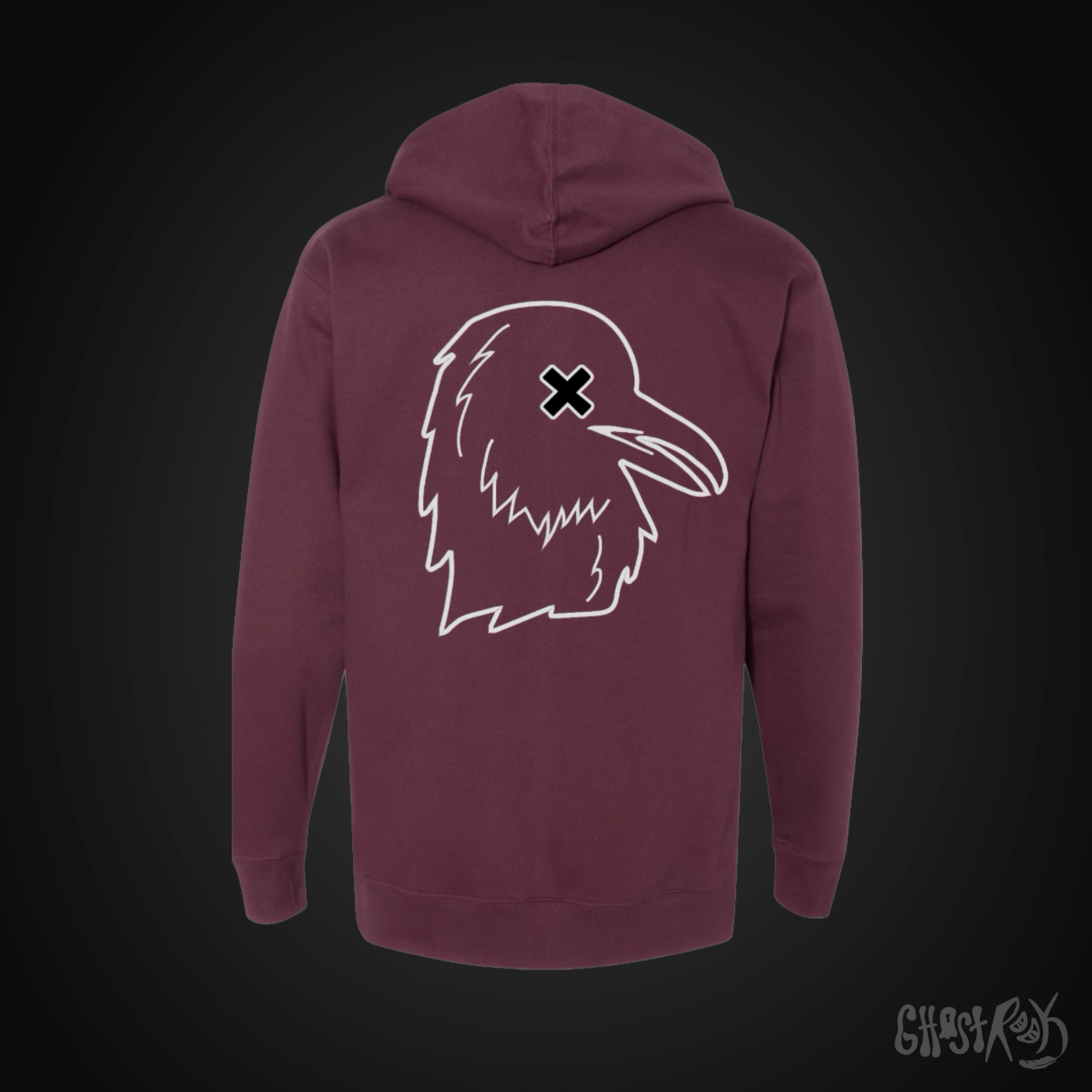 Ghost Rook Embroidered Hoodie - Essential Rook