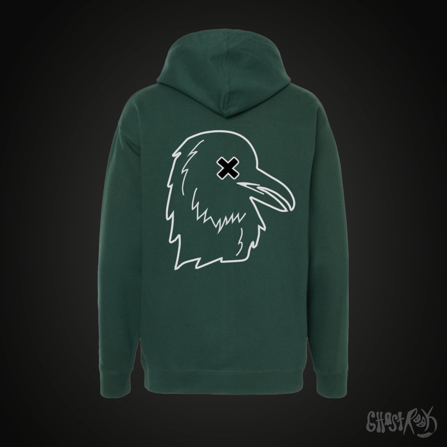 Ghost Rook Embroidered Hoodie - Essential Rook