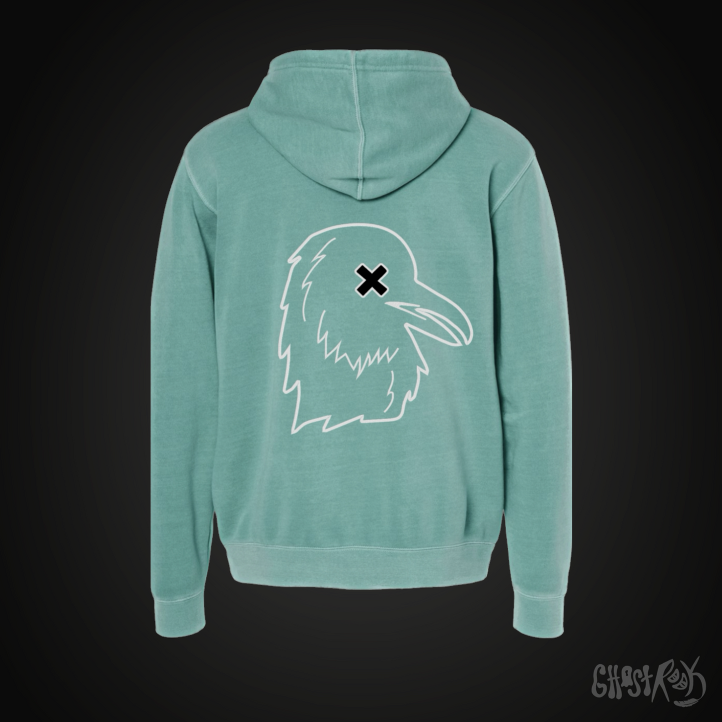Ghost Rook Embroidered Hoodie - Essential Rook