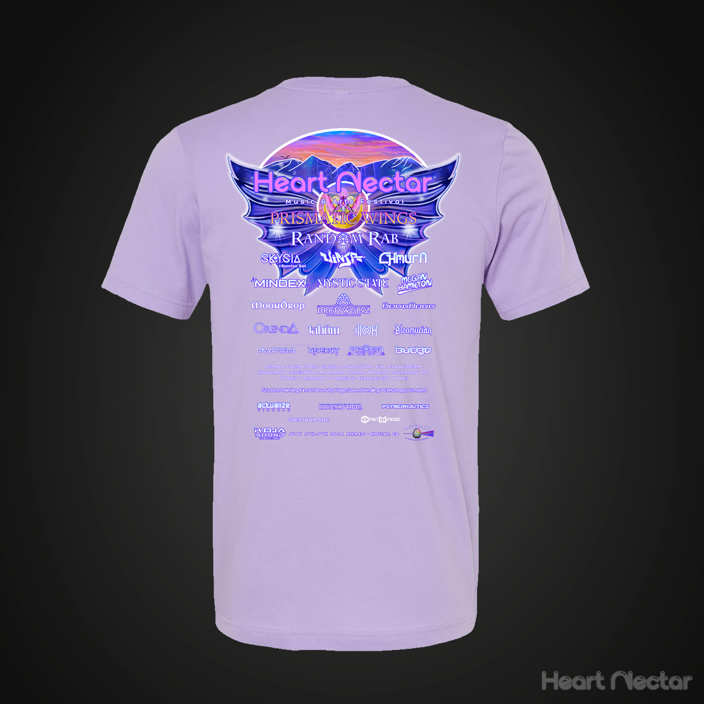 Heart Nectar 2024 Lineup Jersey T-Shirt