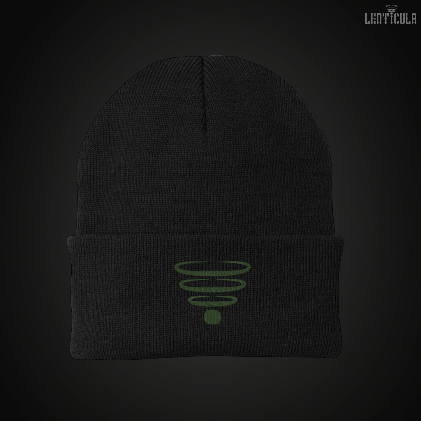 Lenticula Symbol Logo Beanie