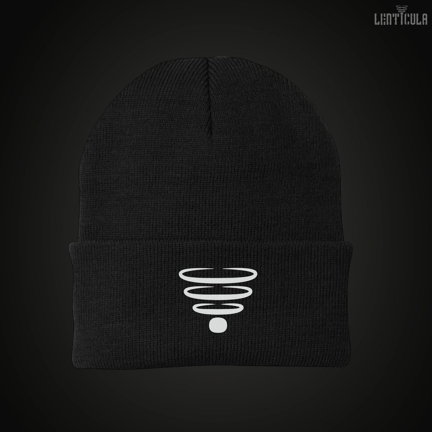 Lenticula Symbol Logo Beanie