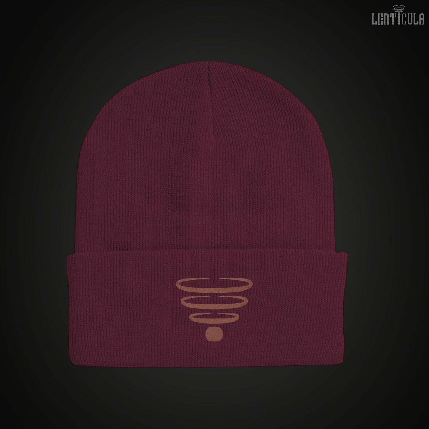 Lenticula Symbol Logo Beanie