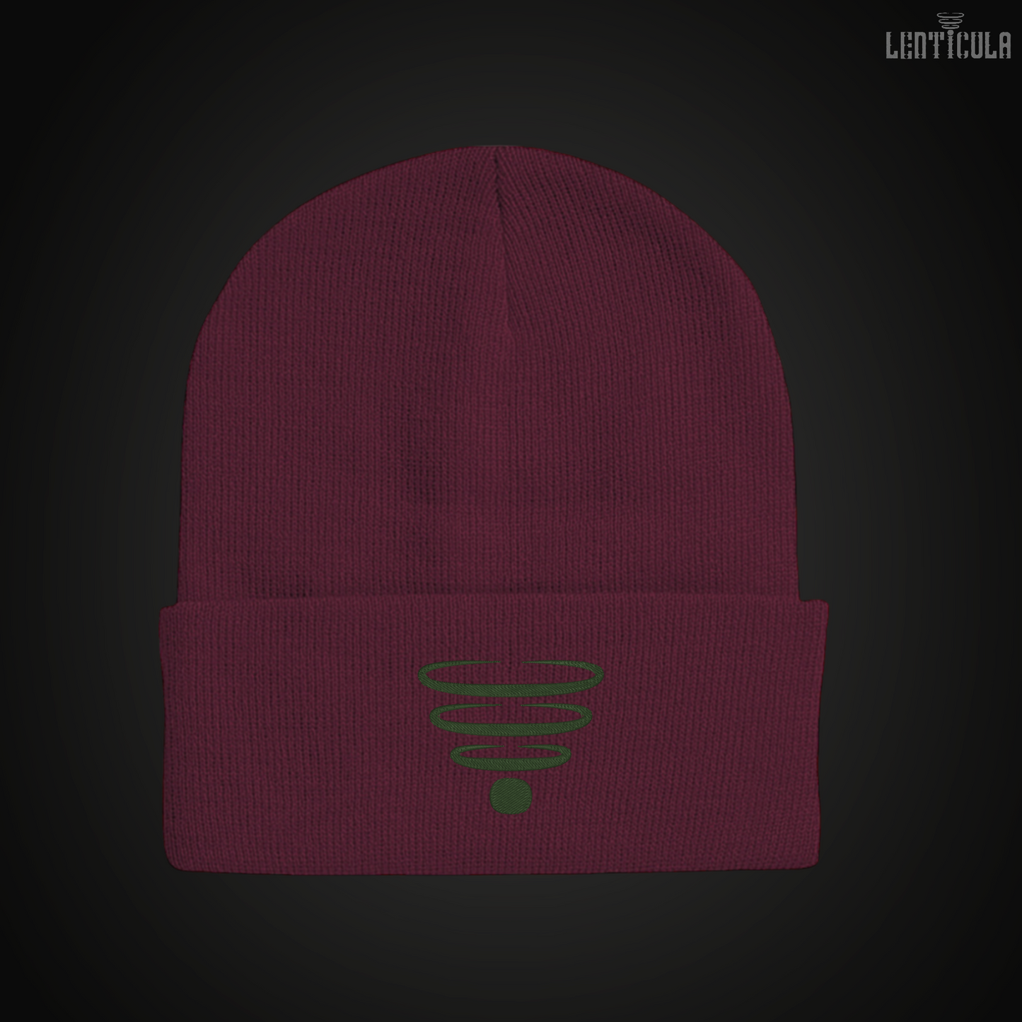 Lenticula Symbol Logo Beanie