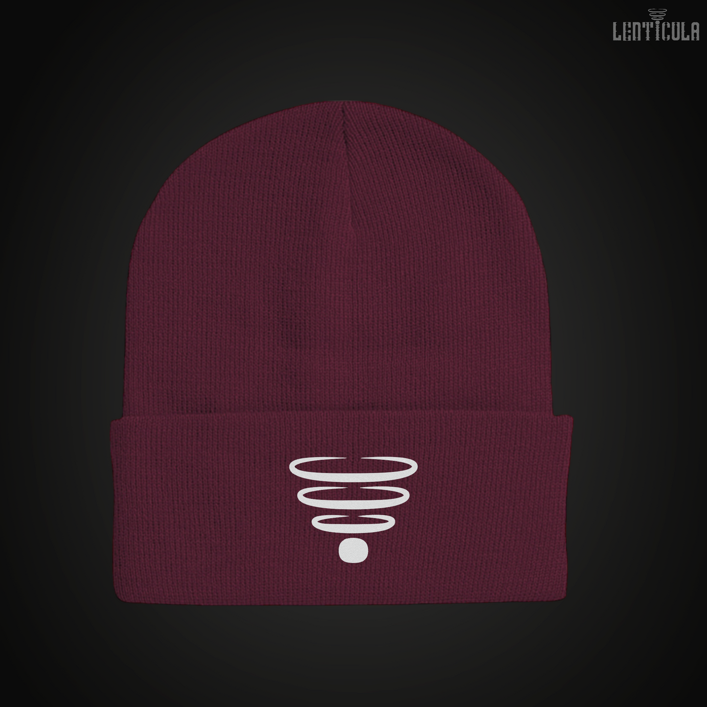 Lenticula Symbol Logo Beanie