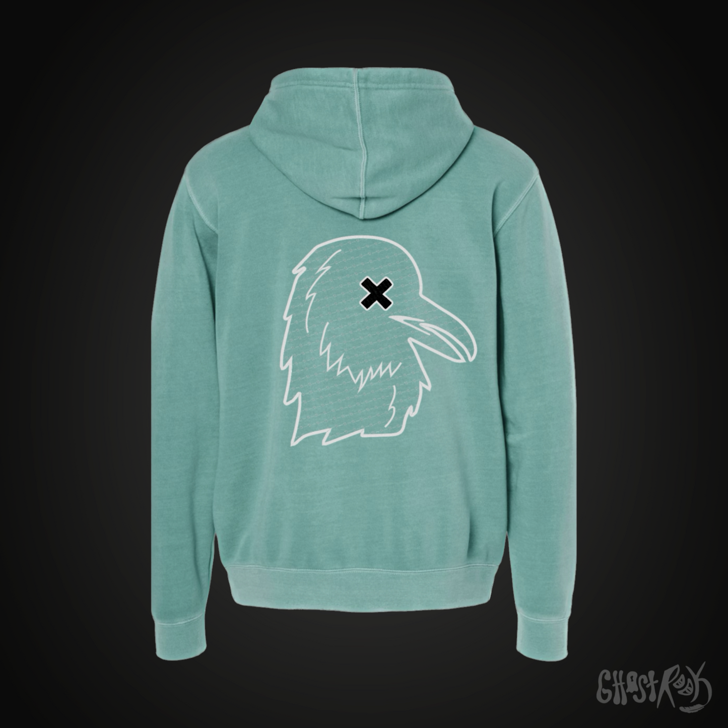Ghost Rook Embroidered Hoodie - Geometric Pattern
