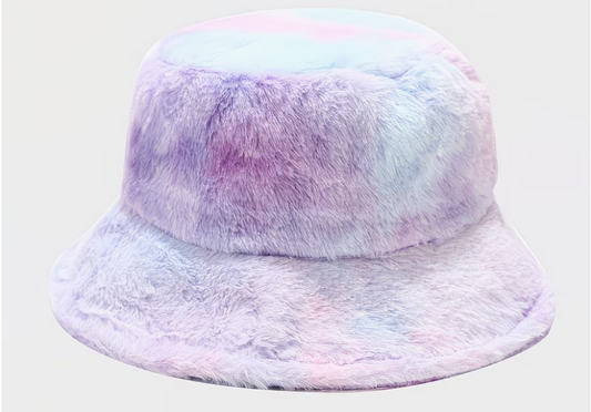 Blank Fluffy Bucket- Tie-Dye Fluffy Buckets