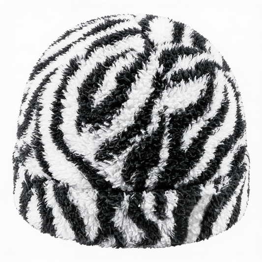 Blank Specialty - Fuzzy Animal Print Beanie