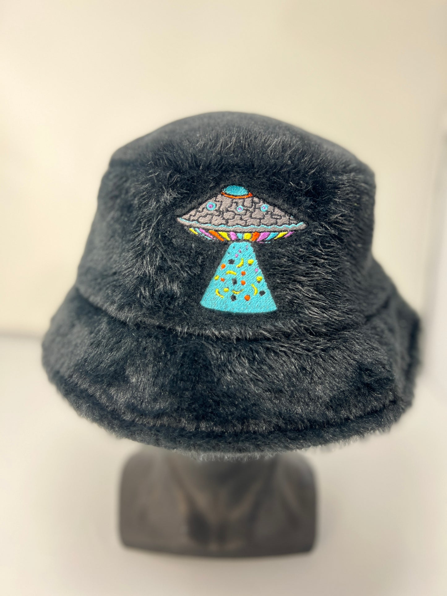 Spaceship Design Space Fruit Fluffy Bucket Hat