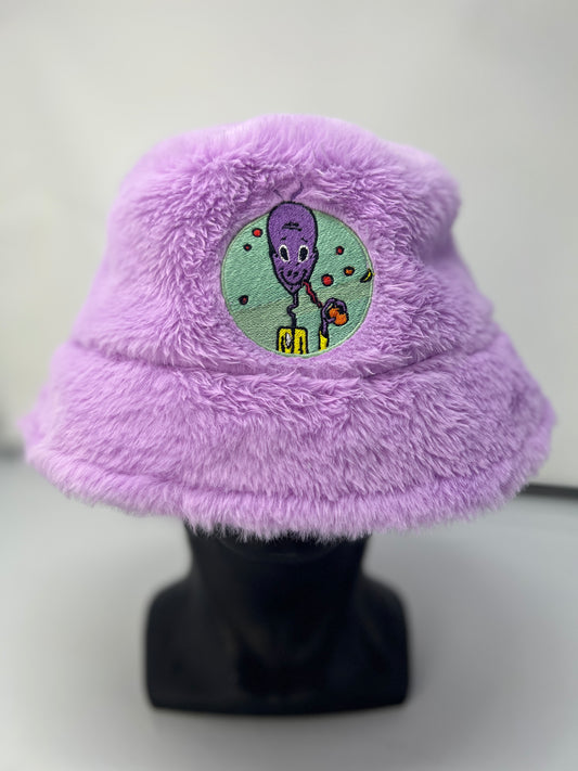 Alien Space Fruit Fuzzy Bucket Hat