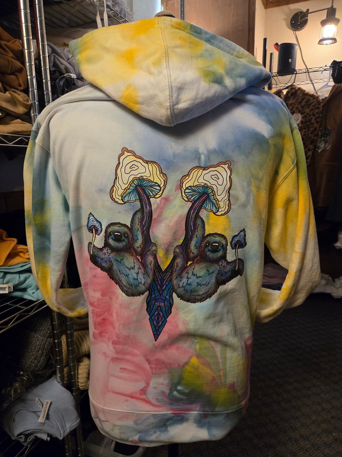 Mushroom Sloth Hoodies