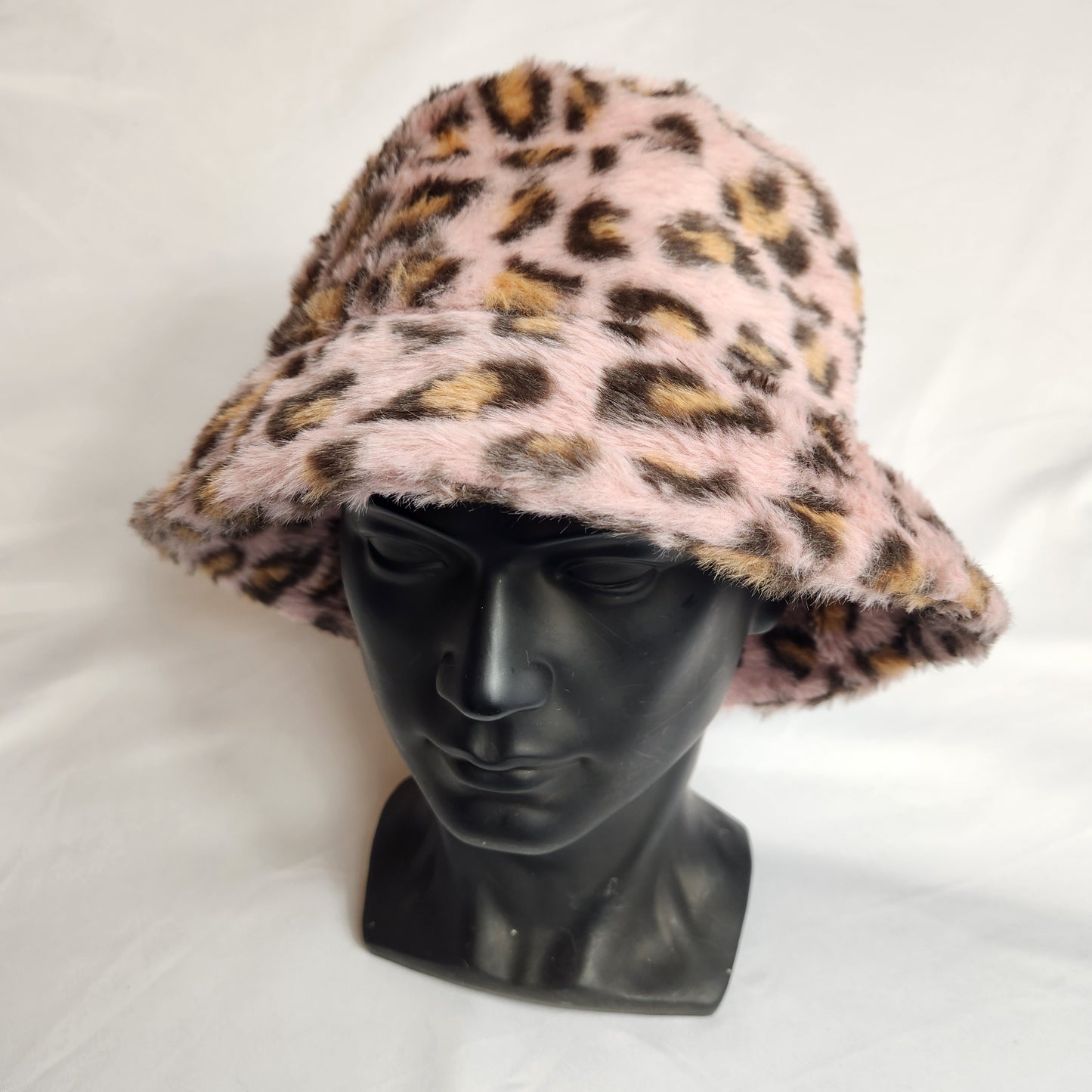 Custom Leopard Print Fluffy Bucket Hats