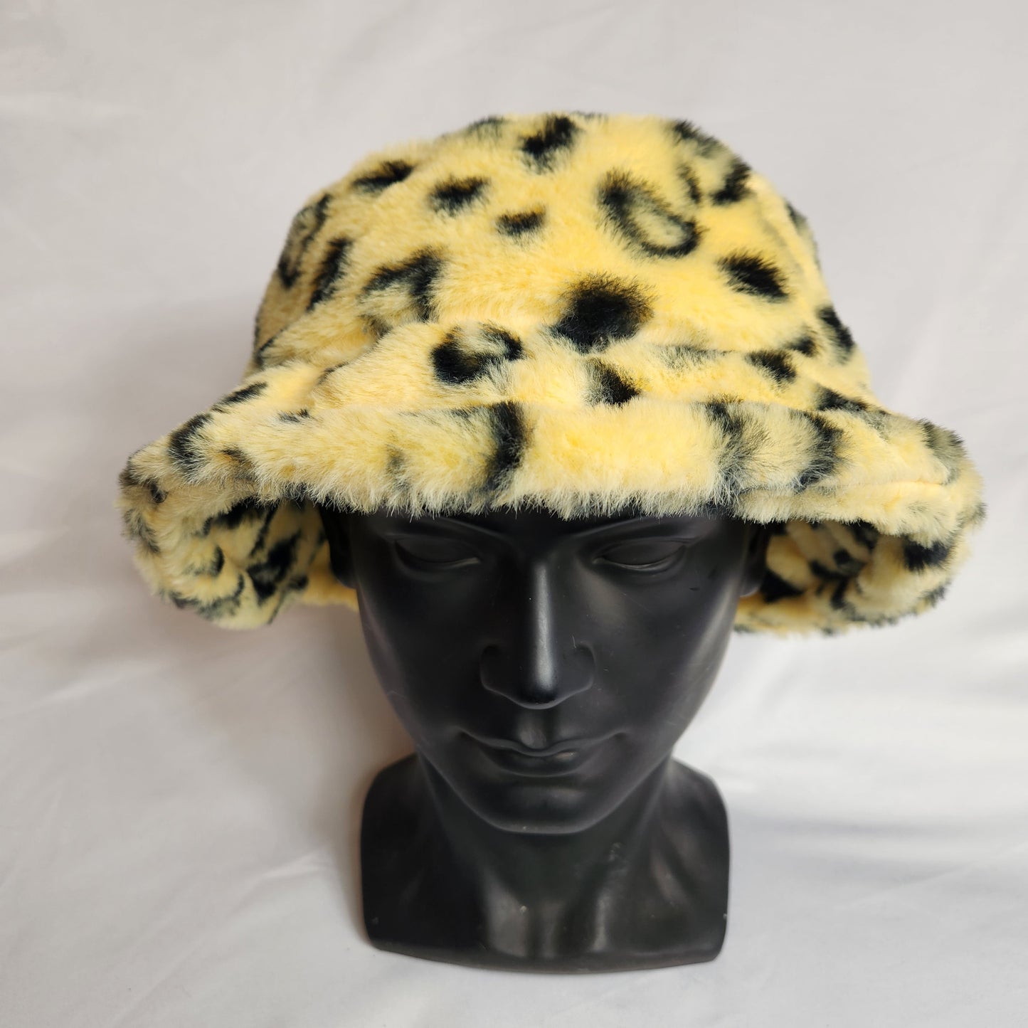 Custom Leopard Print Fluffy Bucket Hats