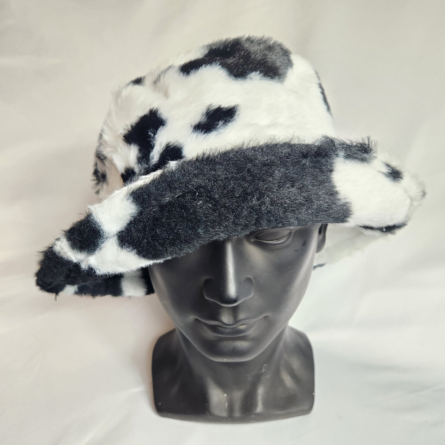 Custom Cow Print Fluffy Bucket Hats