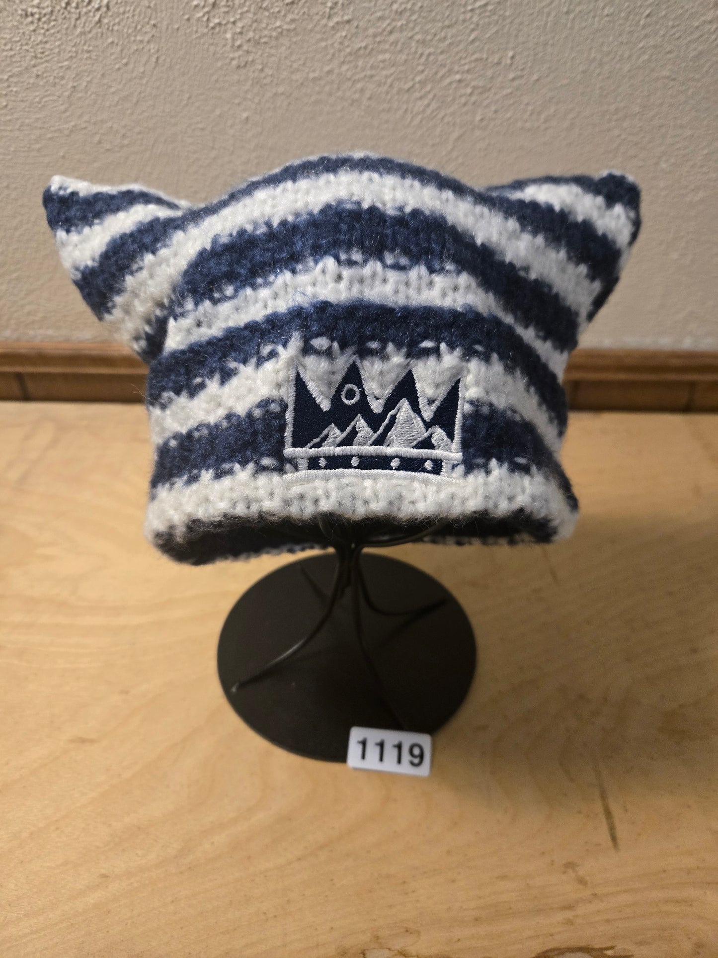 OMM 1/27/25 - Stripe CharlestheFirst Cat-Ear Beanie - 1119