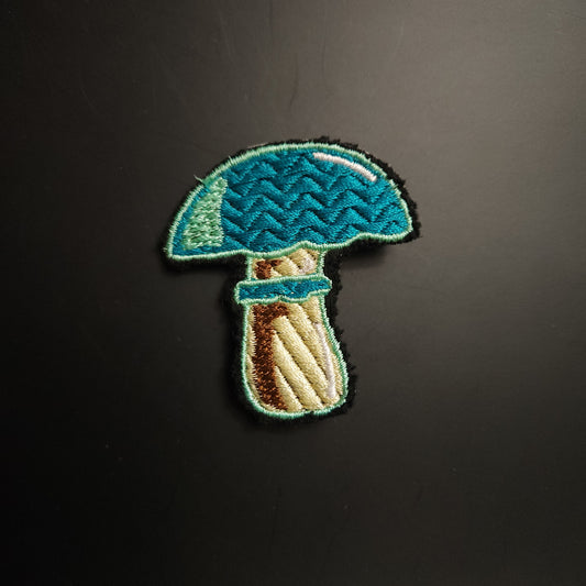 Mushroom Embroidered Sew-On Patch