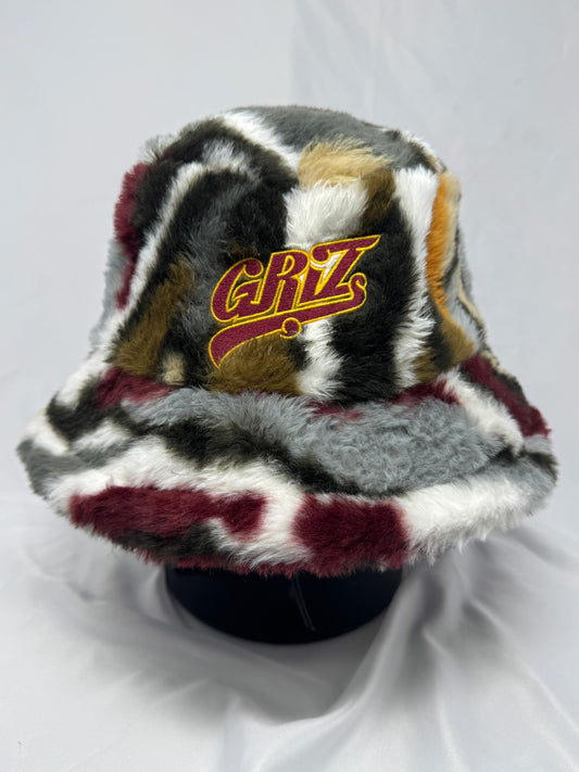 Maroon & Gold Fluffy Bucket