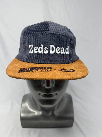Grey Corduroy 5-Panel Hat