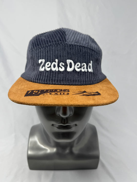 Grey Corduroy 5-Panel Hat