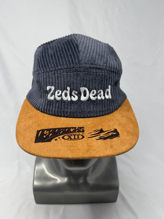 Grey Corduroy 5-Panel Hat