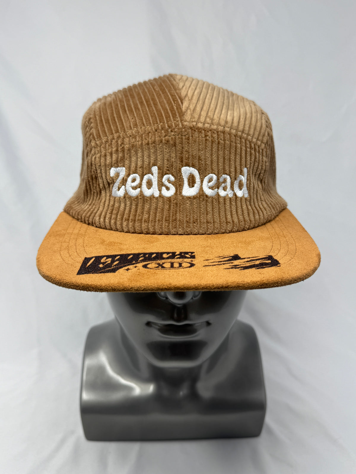 Tan Corduroy 5-Panel Hat
