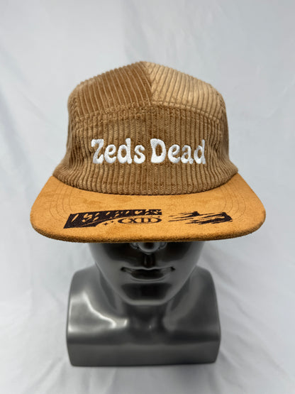 Tan Corduroy 5-Panel Hat
