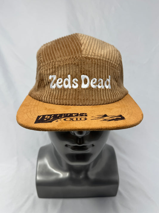 Tan Corduroy 5-Panel Hat