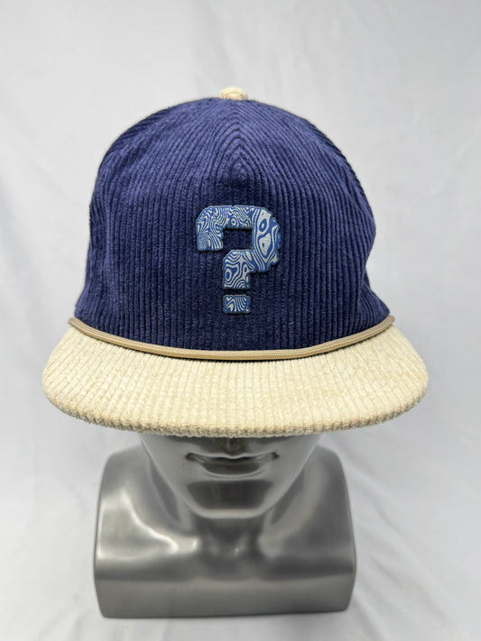 Blue & Cream White 5-Panel Hat