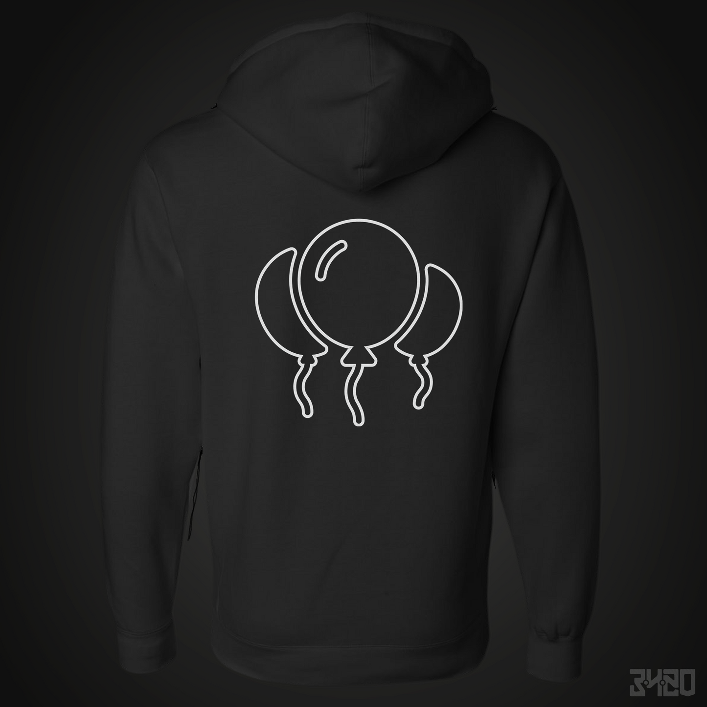 3420 Bloons Outline Embroidered Hoodie