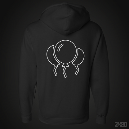 3420 Bloons Outline Embroidered Hoodie