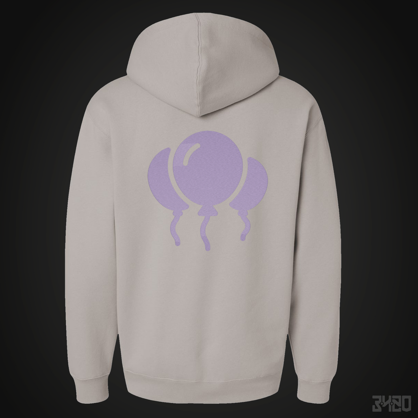 3420 Bloons Full Fill Embroidered Hoodie