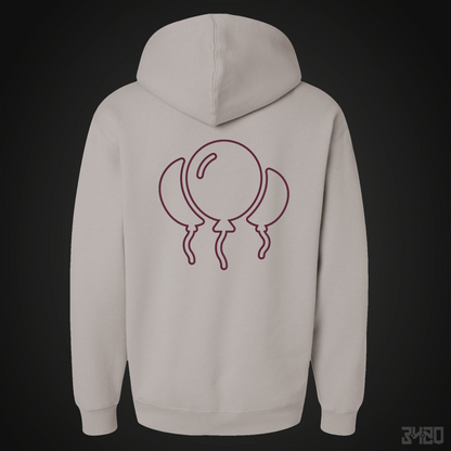 3420 Bloons Outline Embroidered Hoodie