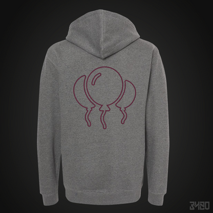 3420 Bloons Outline Embroidered Hoodie