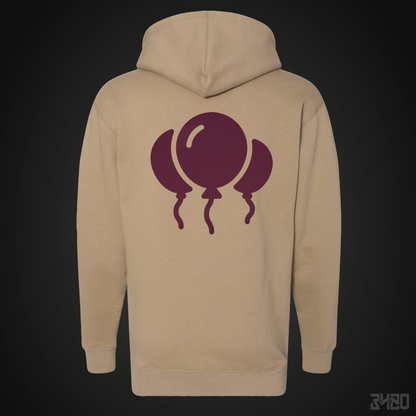 3420 Bloons Full Fill Embroidered Hoodie