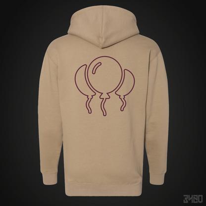 3420 Bloons Outline Embroidered Hoodie