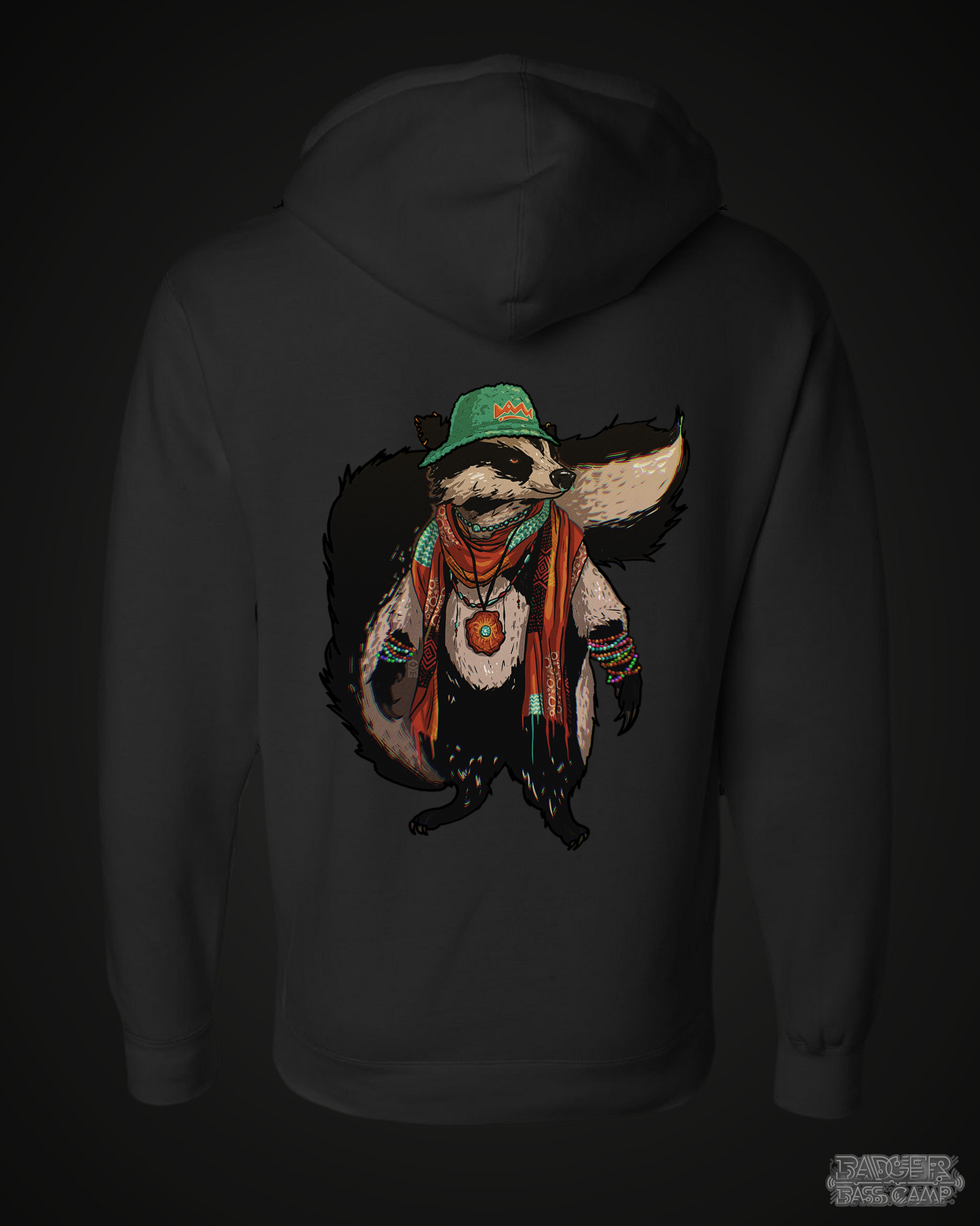 Badger Bass Camp Full Rave Badger Hoodie