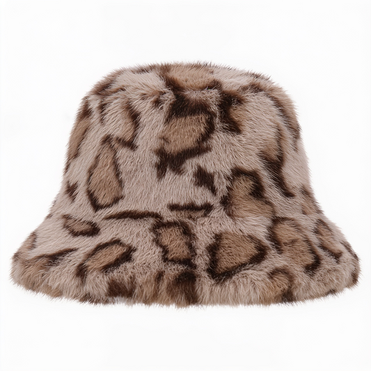 Blank Fluffy Bucket- Cheetah Fluffy Bucket