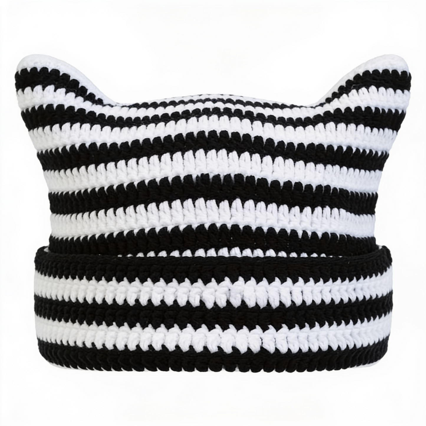 Blank Specialty- Striped Cat Ear Beanie